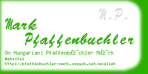 mark pfaffenbuchler business card